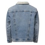 Unisex denim sherpa jacket - Image 2