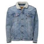 Unisex denim sherpa jacket