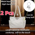 Simple Corduroy Commuter Shoulder Bag Female New Large Capacity Student Commuting To Class Messenger Bag Texture Female Bag - Image 7