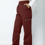 Ladies' Fashionable Street Solid Color Casual Straight Leg Work Pants - Image 3