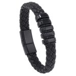 Multi-layer Leather Woven Bracelet Wrist Ring - Image 6