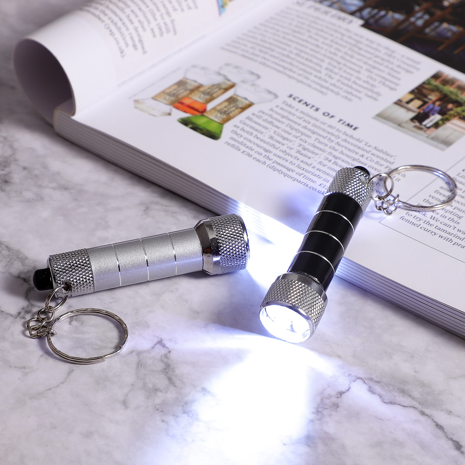 0edf3359-7be1-4457-beab-8726e8053efd.jpg Mini Keychain Light Emergency Night Light Camping Flashlight Portable LED Torch Aluminum Keyring - Image 1