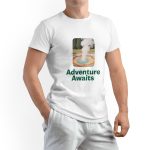 Solid Color Printed Men's Pure Cotton T-shirt - Casual Round Neck, Slightly Elastic, Suitable For Summer Knitted Fabrics, Classic Fit Adult Shirt, Couple Shirt - Image 8