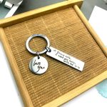Creative Safe Driving Stainless Steel Lettering Keychain - Image 2