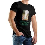 Solid Color Printed Men's Pure Cotton T-shirt - Casual Round Neck, Slightly Elastic, Suitable For Summer Knitted Fabrics, Classic Fit Adult Shirt, Couple Shirt - Image 4