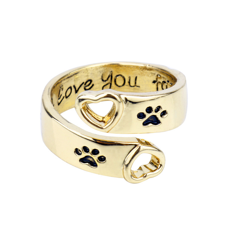 1614327068998.jpg Hollow Love Dog Claw Ring - Image 1