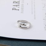 Alloy Simple Hands Hug Ring Opening Adjustable Jewelry - Image 3