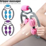 U Shape Trigger Point Massage Roller Full Body Massage Tool Arm Leg Neck Muscle Massager 4 Wheels Fitness Device For Sports - Image 8