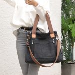 Women Totes All-match Portable Large-capacity Female Canvas Bag Female Casual Shoulder Bags - Image 2