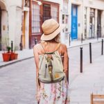 Ladies Canvas Tote Bag Multifunctional Purse Handbag Adjustable Shoulder Rucksack Convertible Backpack Wear-Resistant Dirt-Proof For Women School Office Travel - Image 4