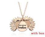 Sunflower Double Lettering Necklace - Image 2