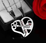 Pendant Love Necklace Set Lover Valentine Gifts Stainless Steel Chain Necklace - Image 6