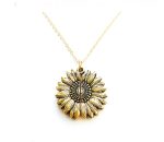 Sunflower Double Lettering Necklace - Image 3