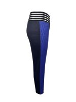 Ladies' Fashionable Casual Wear Woven Ribbon Hollow High Waisted Pencil Pants Solid Color Cropped Pants - Image 2