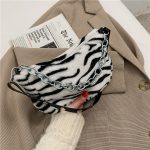 Leopard Pattern Plush Bag Personality Diagonal Women Bag Chain Bag Bag Shoulder - Image 6