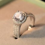 Classic Lotus Diamond Ring for Wedding Diamond Ring - Image 3
