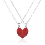 Attractive Wishing Stone Couple Necklace Ancient Love Token Heart-shaped - Image 9