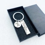 Creative Safe Driving Stainless Steel Lettering Keychain - Image 4