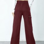 Ladies' Fashionable Street Solid Color Casual Straight Leg Work Pants - Image 4