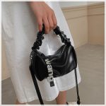 Women's New Shoulder Bag Fairy Student Underarm Bag Women's Pleated Handbag - Image 6
