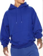 Men's Solid Color Hooded Jumper - Image 3