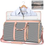 Large Capacity Travel Duffle Bag Women's Handbag Folding Suit Bag Waterproof Clothes Totes - Image 3
