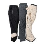 Men's Padded Cotton Trousers With Cashmere - Image 3