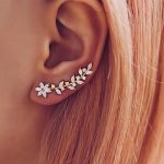 European And American Style Internet Celebrity Earring With Same Kind Full Diamond Flower Earrings For Women - Image 9