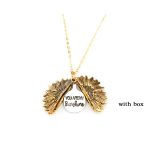 Sunflower Double Lettering Necklace - Image 4