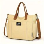 Multi Pocket Tote Bag For Women, Retro Canvas Shoulder Bag, Versatile Crossbody Bag For Daily Use - Image 2
