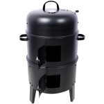 Charcoal Smoked Grill, Outdoor Cooking, 16 Inch Vertical Smoker Portable Grill Suitable For Camping, Black - Image 4