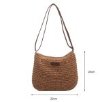 Niche Design Vacation Straw Tote Bag - Image 6