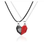 Attractive Wishing Stone Couple Necklace Ancient Love Token Heart-shaped - Image 10