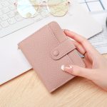 Women's Lychee Pattern Organ Short Wallet - Image 5