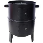 Charcoal Smoked Grill, Outdoor Cooking, 16 Inch Vertical Smoker Portable Grill Suitable For Camping, Black - Image 2