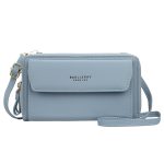 Ladies Long Wallet Double Zipper Large Capacity Diagonal Bag - Image 6