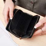 Women's Lychee Pattern Organ Short Wallet - Image 9