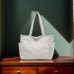 Simple Corduroy Commuter Shoulder Bag Female New Large Capacity Student Commuting To Class Messenger Bag Texture Female Bag - Image 8