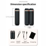 Heat For Camping Hiking Hunting Golf Heater Reusable Portable Pocket Heater With Split Magnetic And Flashlight Hand Warmers - Image 2