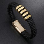 Multi-layer Leather Woven Bracelet Wrist Ring - Image 2