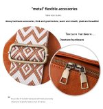 Women Chest Bag Sling Bag, Guitar Strap Small Crossbody PU Leather Satchel Daypack - Image 8