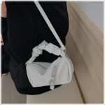 Women's New Shoulder Bag Fairy Student Underarm Bag Women's Pleated Handbag - Image 10