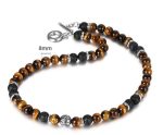 Amazon Stone Tiger Eye Stone Bracelet Necklace 108 Buddha Beads Lotus Bracelet - Image 3