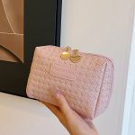 Classic Style Woven Pattern Cosmetic Bag - Image 8