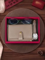 Vintage Women's Quartz Watch With Wallet Glasses Gift Set Box - Image 10