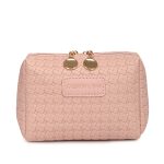 Classic Style Woven Pattern Cosmetic Bag - Image 7