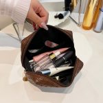 Classic Style Woven Pattern Cosmetic Bag - Image 9