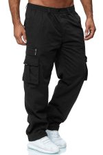 Men's Casual Multi-pocket Loose Straight Cargo Pants - Image 5