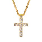 Cross Pendant Necklaces For Women Men Punk Hiphop Rope Chain On Neck Rapper Jewelry - Image 4
