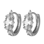 European And American Personalized Square Zircon Earrings - Image 2